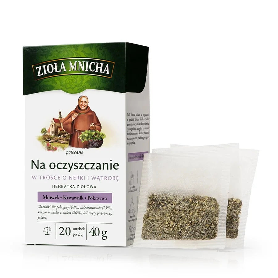 HERBAPOL HERBATA ZIOŁA MNICHA NA OCZYSZCZANIE 2G+20T