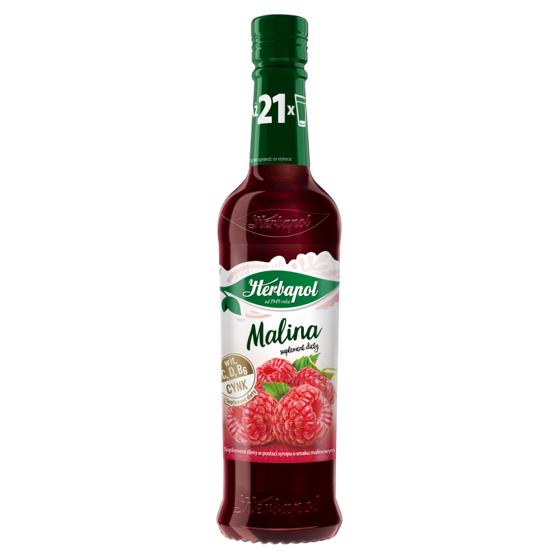 HERBAPOL SYROP OWOCOWA SPIŻARNIA MALINA 420ML