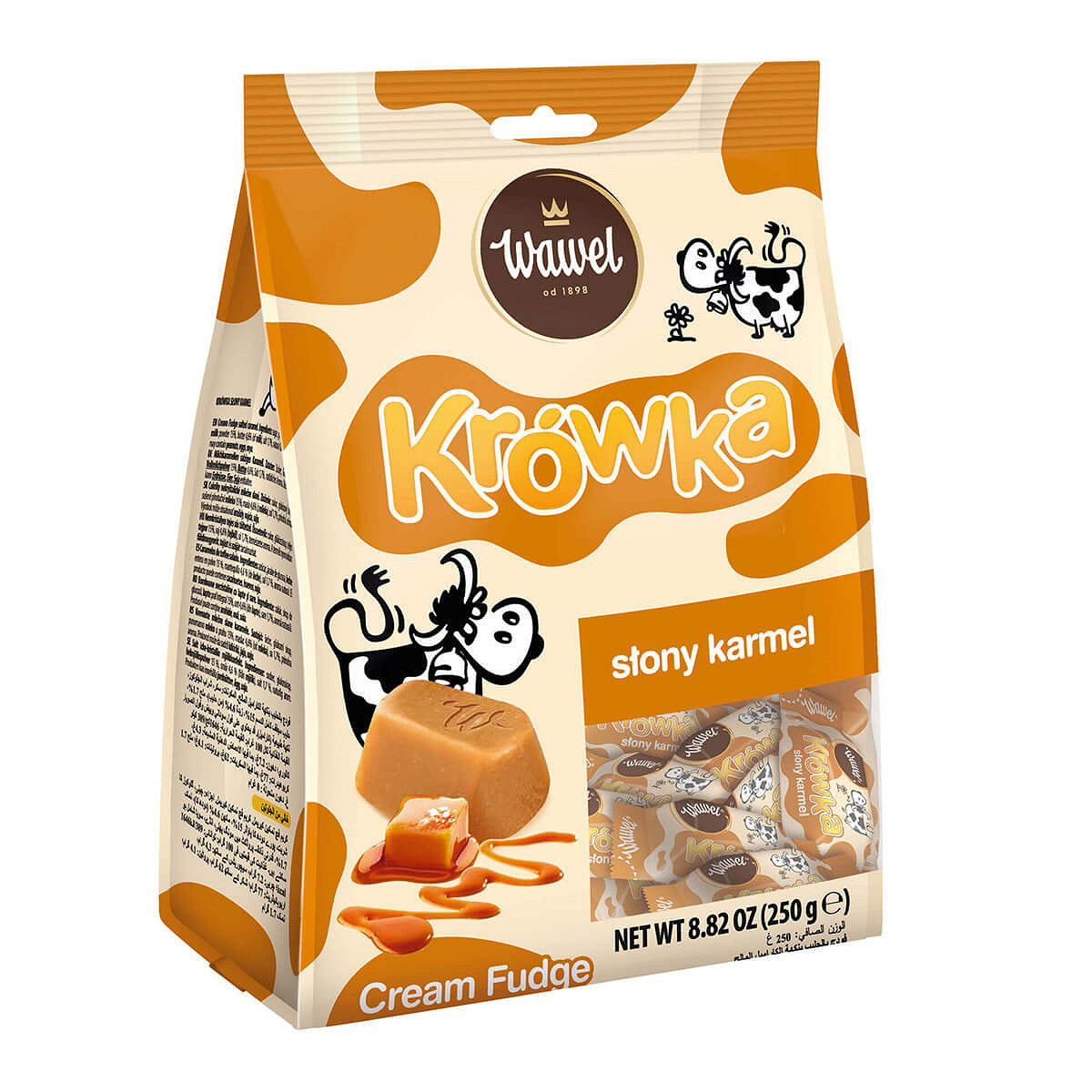 WAWEL CUKIERKI 250G KROWKA SLONY KARMEL