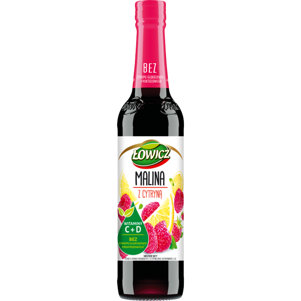 LOWICZ SYROP 400ML MALINA-CYTRYNA