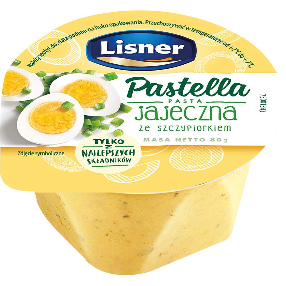LISNER PASTA PASTELLA 80G JAJECZNA