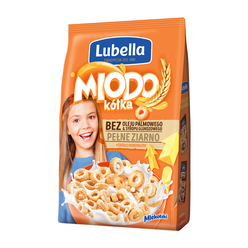 LUBELLA PŁATKI ŚNIADANIOWE MIODO KÓŁKA 250g