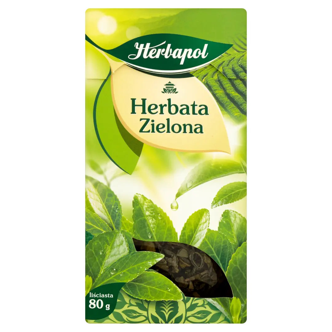 HERBAPOL HERBATA LIŚCIASTA ZIELONA 80G