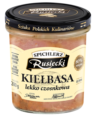 PAMAPOL RUSIECKI KIELBASA LEKKO CZOSNKOWA 280G