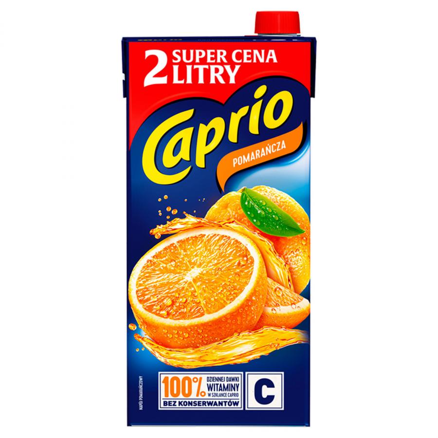 CAPRIO NAPOJ 2L POMARANCZA KARTON