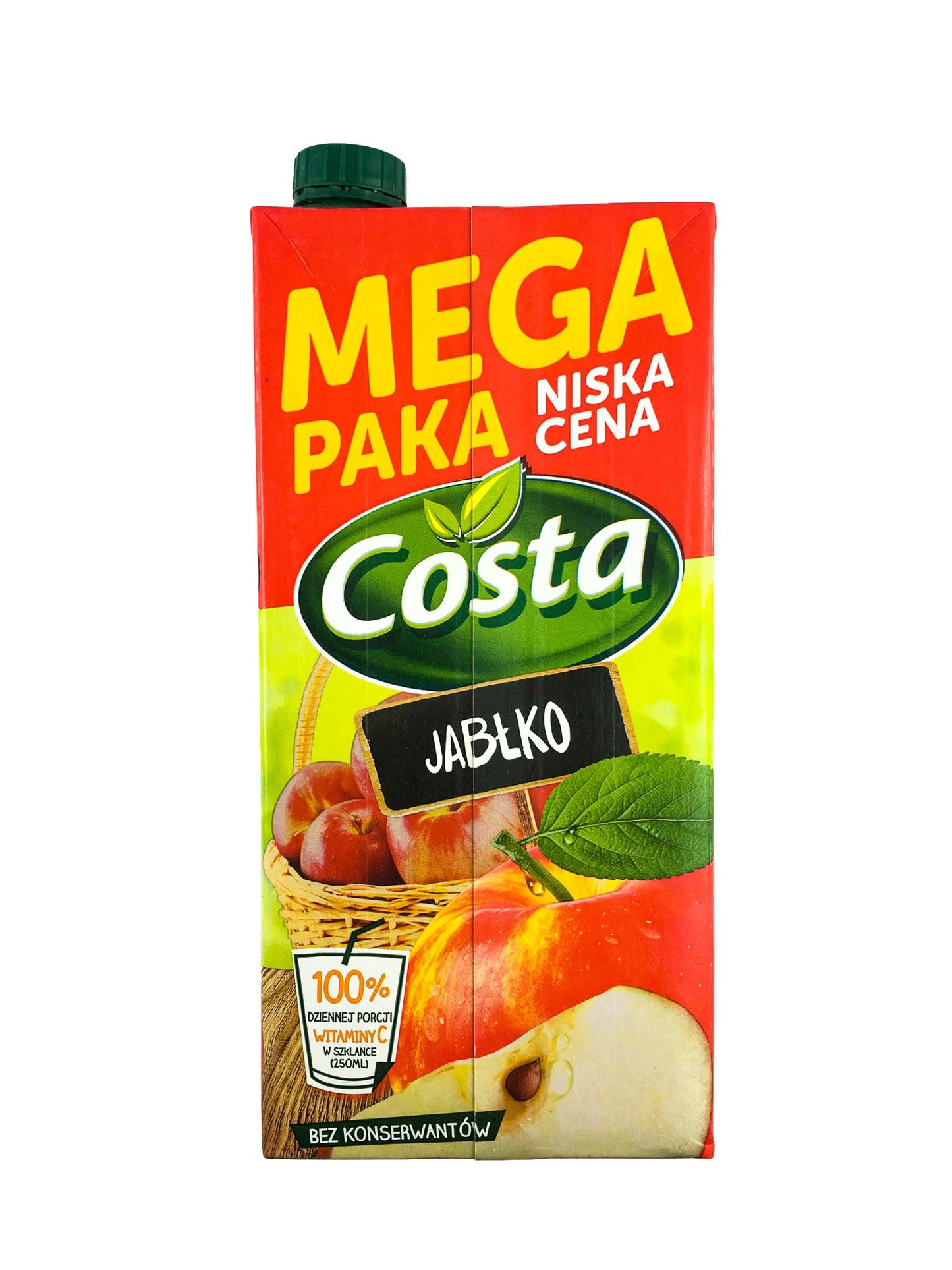 Napój Costa jabłko Hortex 2l