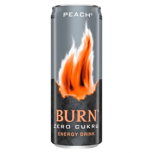 NAPÓJ BURN BRZOSKWINIA ZERO CUKRU 250ML