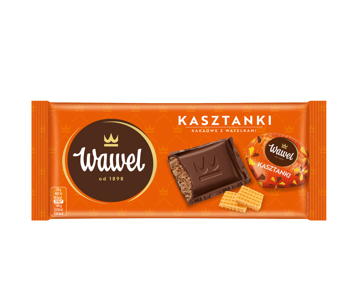WAWEL CZEKOLADA 90G KASZTANKI