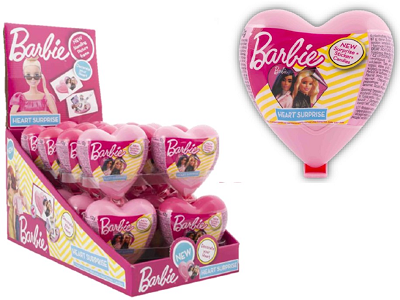 MAXCO CUKIERKI PUDROWE 12G SERCE BARBIE Z NIESPODZIANKAMI