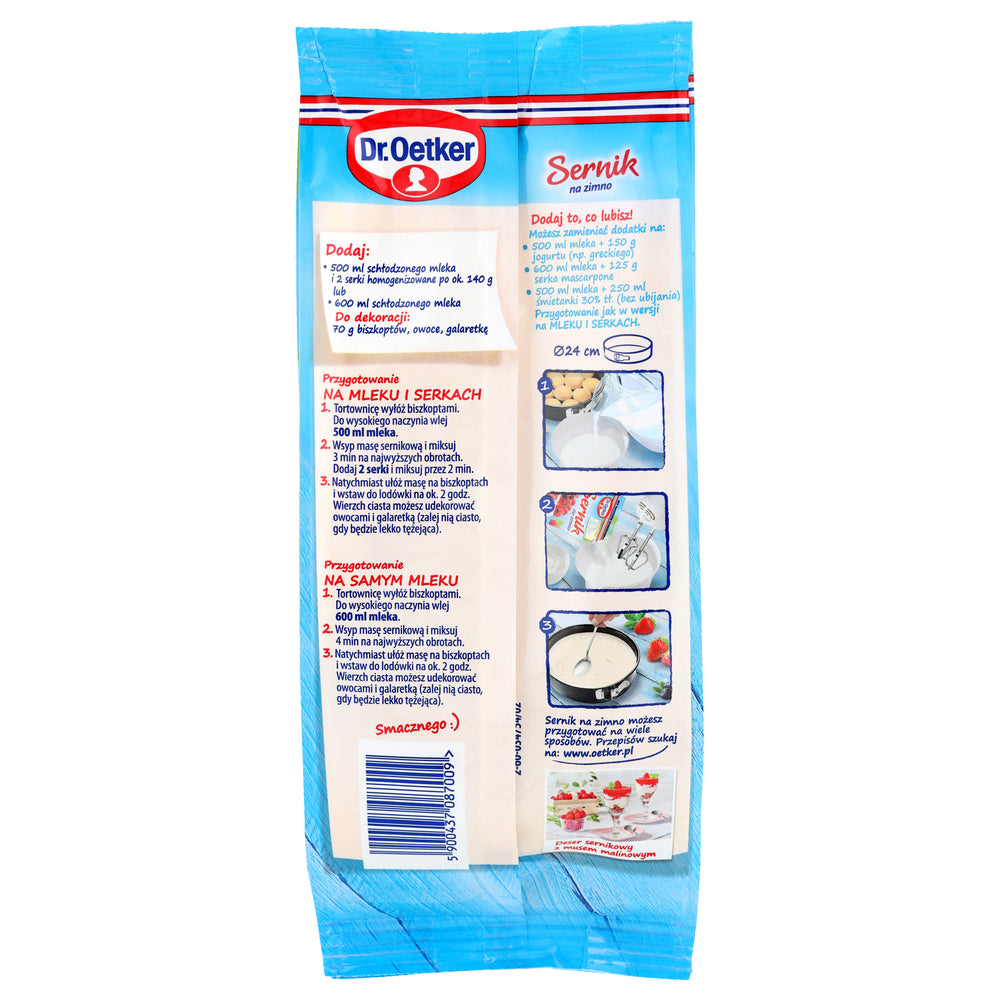 Ciasto sernik na zimno dr.Oetker 195g