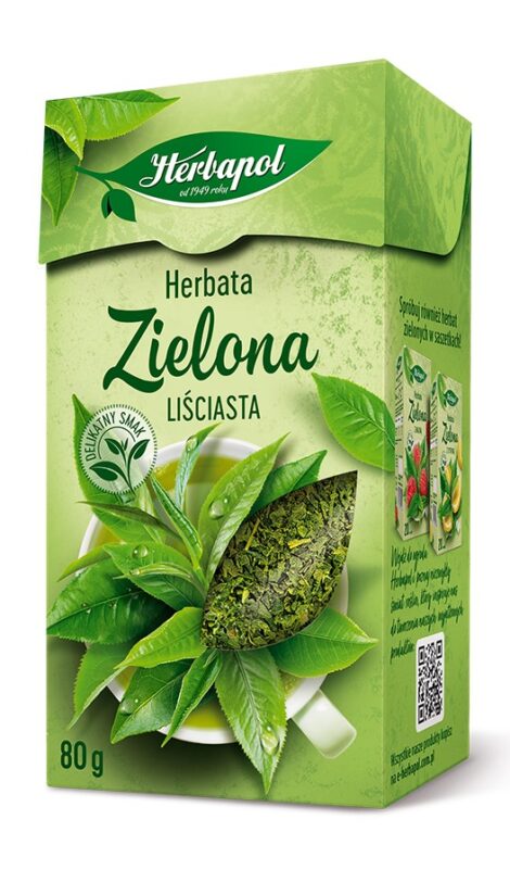 HERBAPOL HERBATA ZIELONA 80G LISC