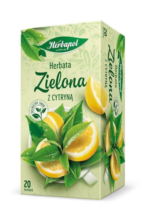 HERBAPOL HERBATA ZIELONA 20*1,7G Z CYTRYNA