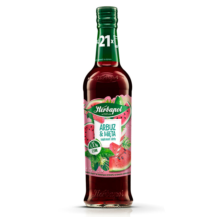 HERBAPOL SYROP 420ML ARBUZ Z MIETA