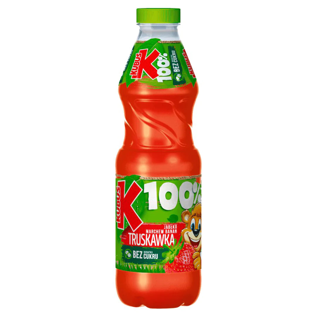 KUBUŚ SOK 100% JABŁKO MARCHEW TRUSKAWKA BANAN 850ml