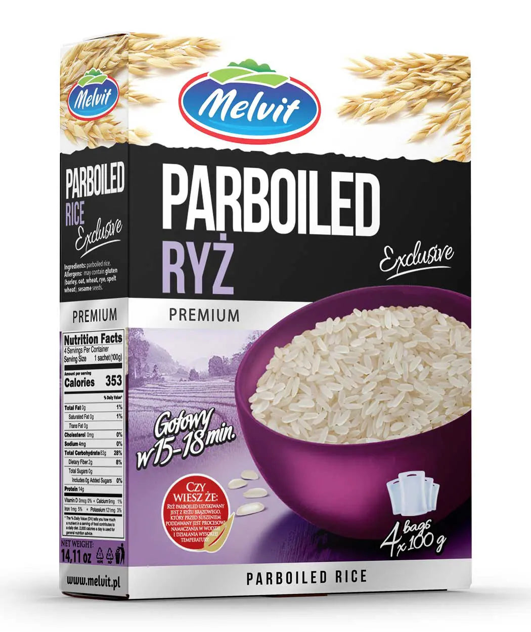 MELVIT RYŻ PARABOILED