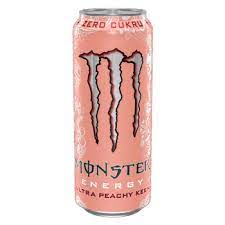 MONSTER PEACHY KEEN GAZOWANY NAPOJ ENERGETYCZNY 500ML PUSZKA