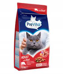 PREVITAL SUCHA KARMA DLA KOTA Z WOŁOWINĄ 1,4KG