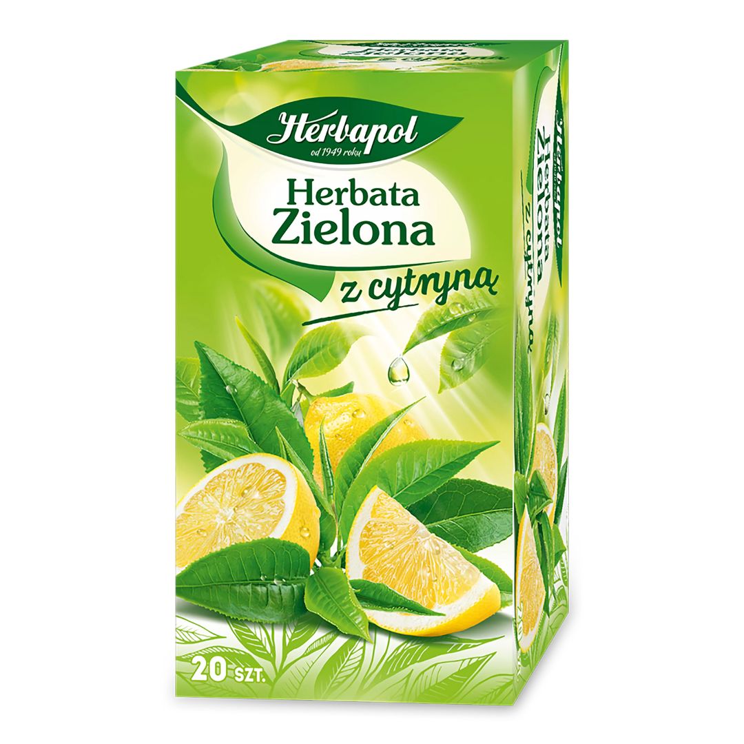 HERBAPOL HERBATA ZIELONA Z CYTRYNĄ 1,7GX20