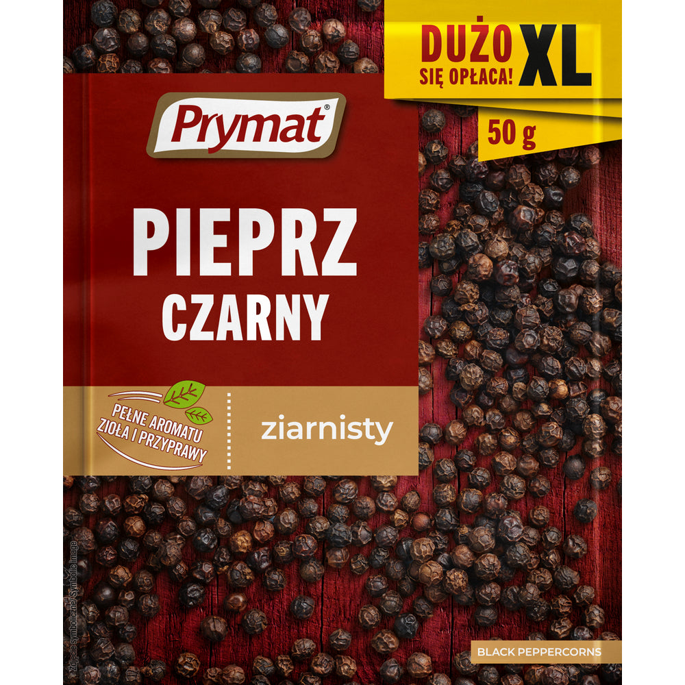 PRYMAT PIEPRZ CZARNY 50G ZIARNISTY XXL