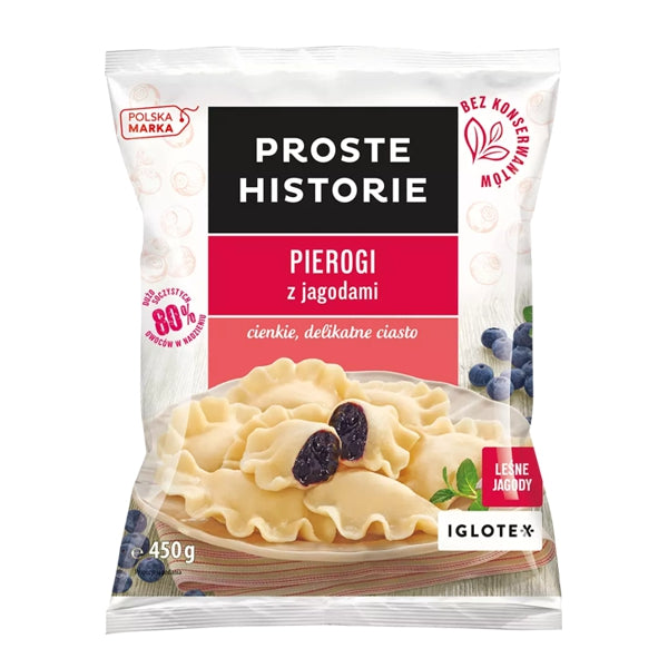IGLOTEX PIEROGI Z JAGODAMI 450G
