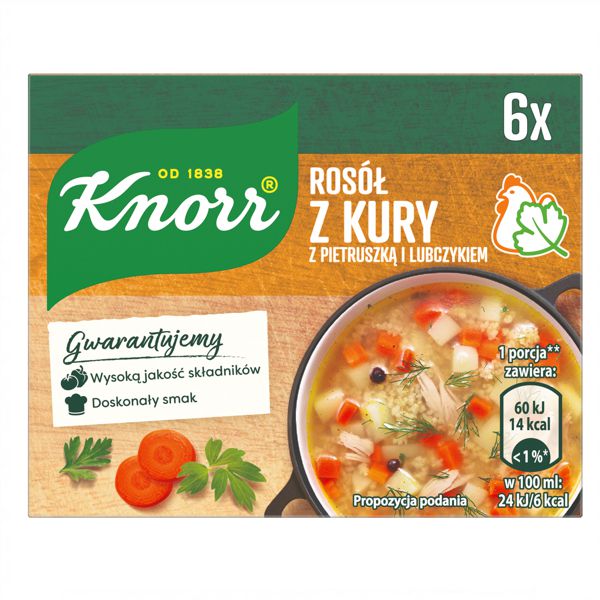 KNORR BULION Z KURY Z PIETRUSZKA I LUBCZYKIEM 3L 60G