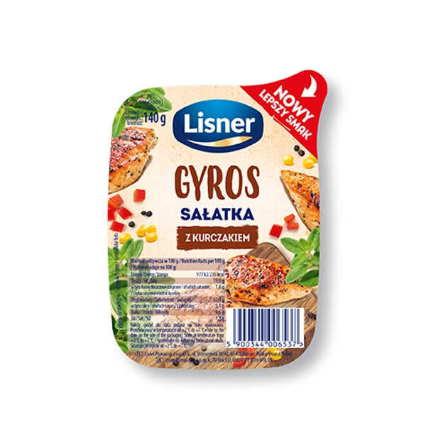 LISNER SAŁATKA GYROS Z KURCZAKIEM WIDELCZYK 140G