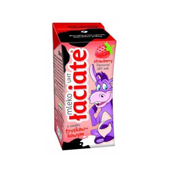 MLEKPOL MLEKO ŁACIATE 1.5% TRUSKAWKOWE 200ML