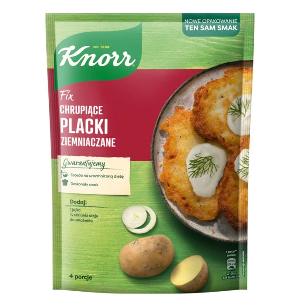 KNORR MIESZANKA W PROSZKU FIX CHRUPIACE PLACKI ZIEMNIACZANE 198G