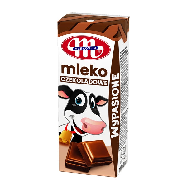 MLEKOVITA MLEKO WYPASIONE 200ML O SMAKU CZEKOLADOWYM