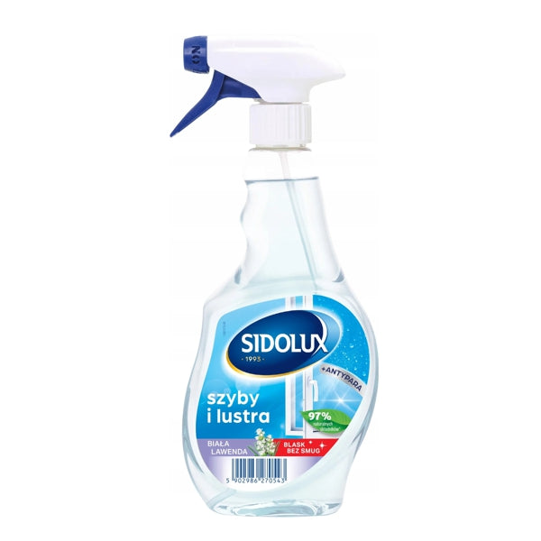 SIDOLUX CRYST.D/SZYB BIAŁA LAWENDA 500ML
