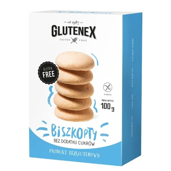 GLUTENEX BISZKOPTY BEZ DODATKU CUKRÓW 100G