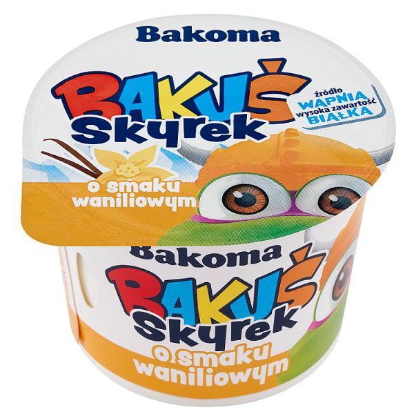 BAKOMA JOGURT BAKUŚ SKYREK O SMAKU WANIL. 100G