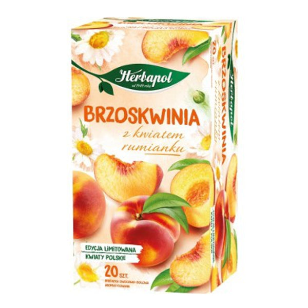 HERBAPOL HERBATA EX.BRZOSKWINIA Z RUMIANKIEM 2.3G*20T