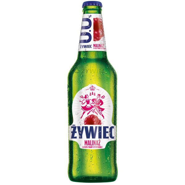 PIWO ŻYWIEC MALINAŻ 0% BUT.ZWR. 500ML