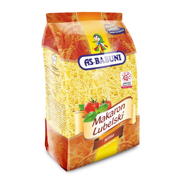 AS-BA MAKARON BABUNI GNIAZDA NITKA 4-JAJECZNA 400G