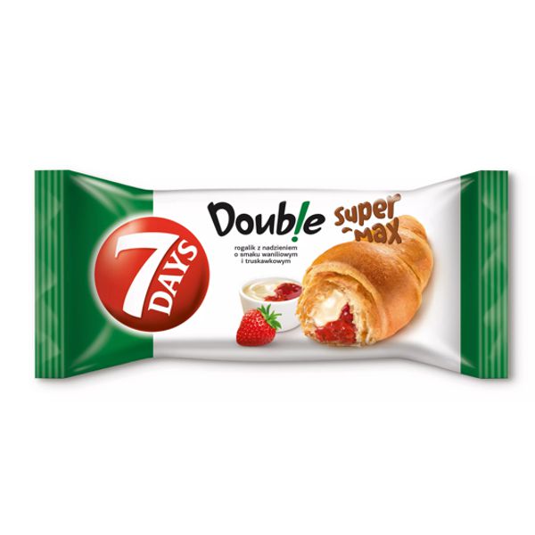 7 DAYS ROGALIK DOUBLE WANILIA-TRUSKAWKA MAX 110G
