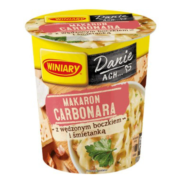 WINIARY DANIE W 5 MINUT CARBONARA Z WĘDZONYM BOCZKIEM I ŚMIET. 50G