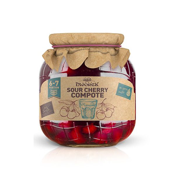 EPL DWOREK KOMPOT WIŚNIOWY 720ML