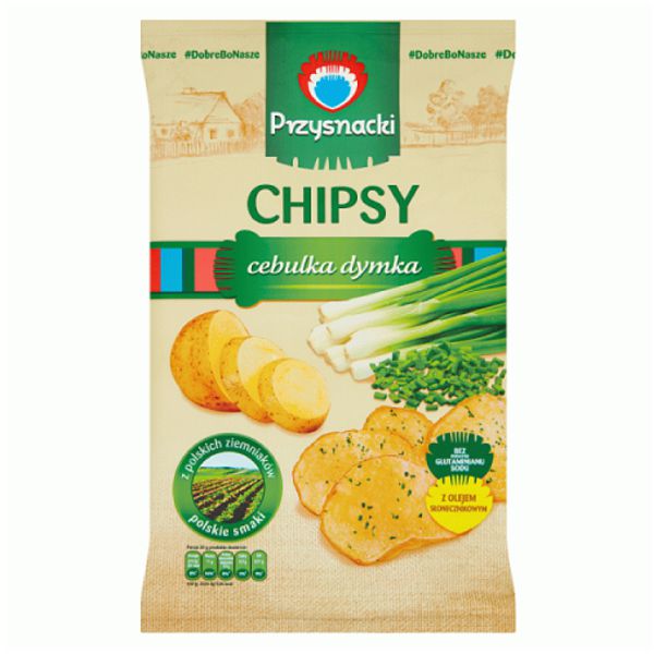 PRZYSNACKI CHIPSY ZIELONA CEBULKA 135G