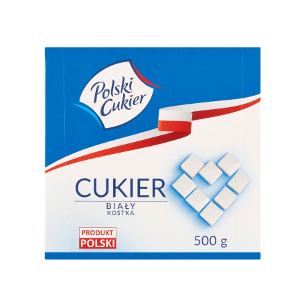 POLSKI CUKIER CUKIER BIALY KOSTKA 500G