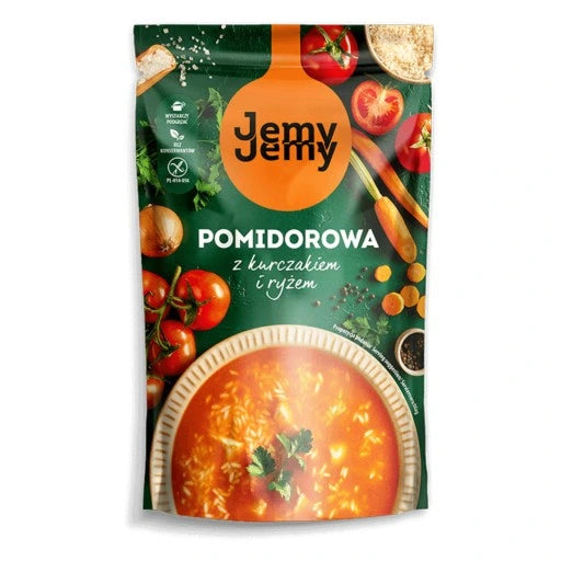PROFI JEMY JEMY ZUPA POMIDOROWA Z KURCZAKIEM I RYZEM 450G