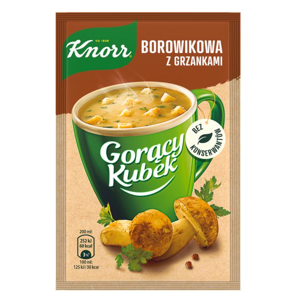 KNORR GORĄCY KUBEK KREM Z BOROWIKÓW 15G