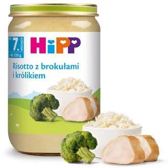HIPP DANIE 220G RISOTTO Z BROKULAMI I KROLIKIEM