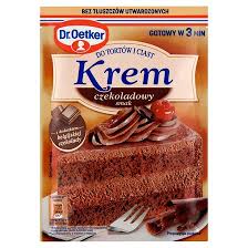 DR OETKER KREM W PROSZKU DO TORTOW 127G CZEKLADOWY
