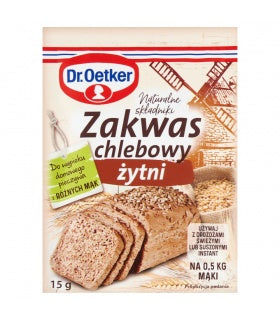 DR OETKER ZAKWAS W PROSZKU DO WYPIEKU CHLEBA ZYTNI 15 G