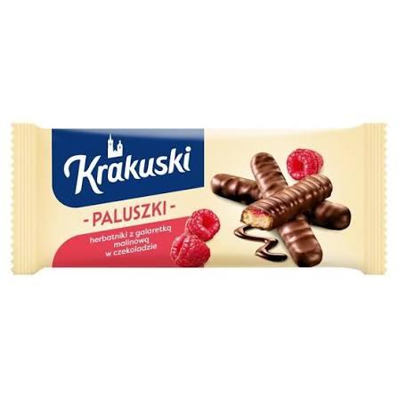 BAHLSEN KRAKUSKI CIASTKA 144G PALUSZKI Z GALARETKA MALINOWA