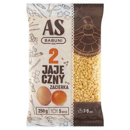 AS BABUNI MAKARON 250G 2-JAJECZNY ZACIERKA