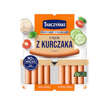 TARCZYNSKI PAROWKI Z FILETA 180G