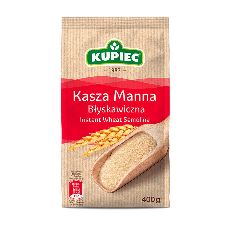 KUPIEC KASZA MANNA BŁYSKAWICZNA 400G