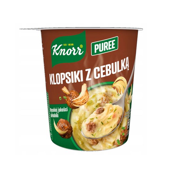 KNORR KUBEK PUREE KLOPSIKI Z CEBULĄ 53G